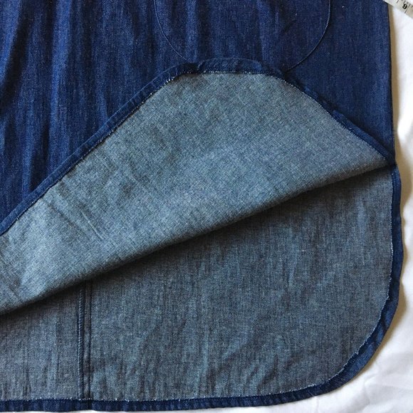 Kuma Heart Women’s Denim Knee Length Dress - Picture 7 of 10